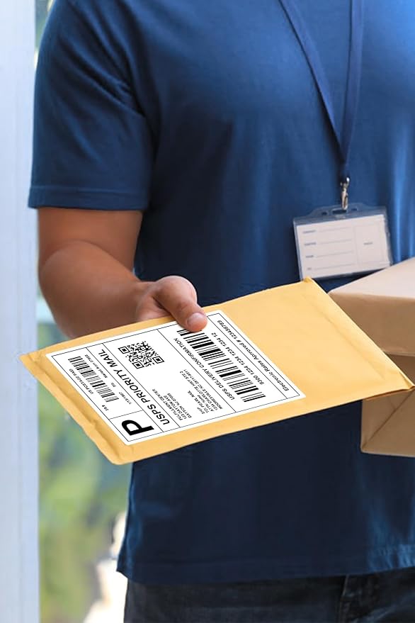 4x6 Thermal Labels - Waterproof Shipping Stickers for Thermal Printers, All-Purpose Label Stickers, White, 1000/Pack (2-Pack)