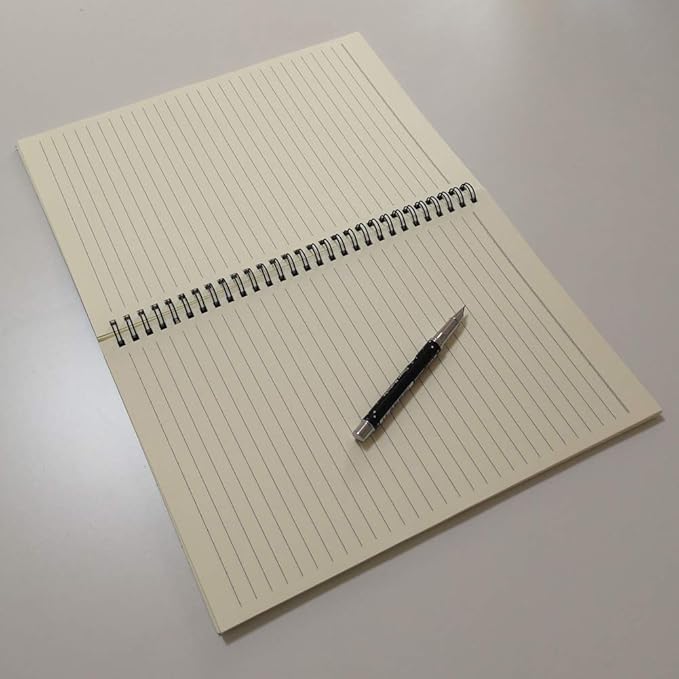 YUREE B5 Spiral Notebook Lined, Spiral Ruled Journal with Hard Kraft Cover, 70 Sheets (140 Pages), 10.3" x 7.2", 3-Pack, Brown