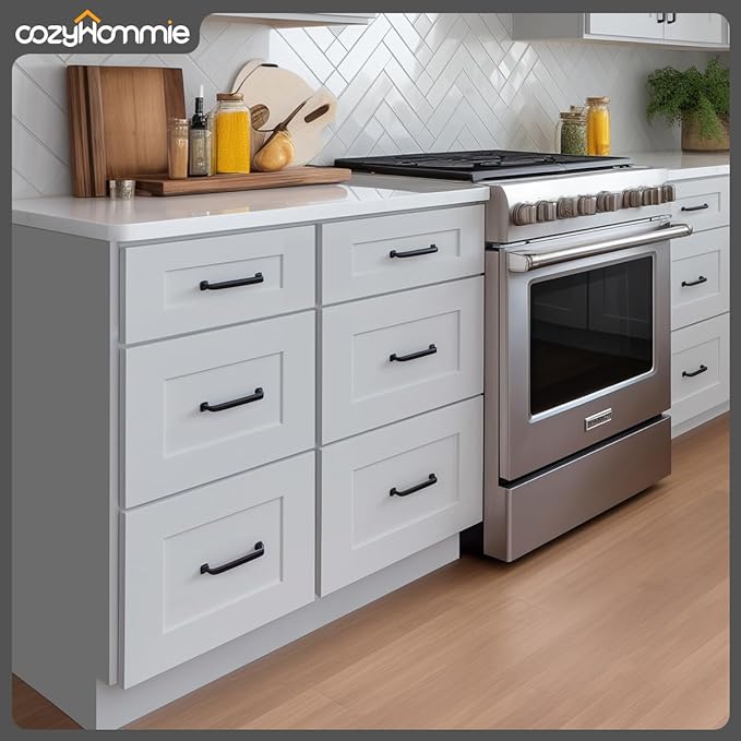 Shaker Style Grey Base RTA RTA Base Drawer Cabinet by Solid Wood for Kitchen, Bathroom, Bedroom or Office with 3 Drawers and Soft Close(12" W x 24" Depth x 34-1/2" H)