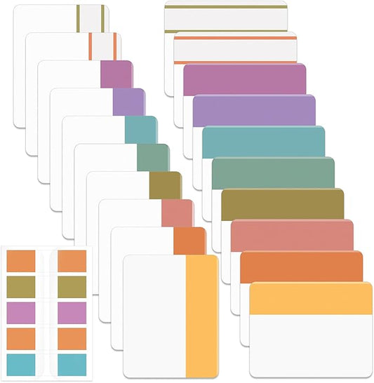 Mr. Pen- Sticky Index Tabs, 500 Pcs, 21 Sets, Colorful Sticky Tabs for Notebooks, Page Markers, Page Tabs for Binders, Page Tabs Sticky Tabs for Books, Notebook Tabs, Book Sticky Tabs for Notebooks