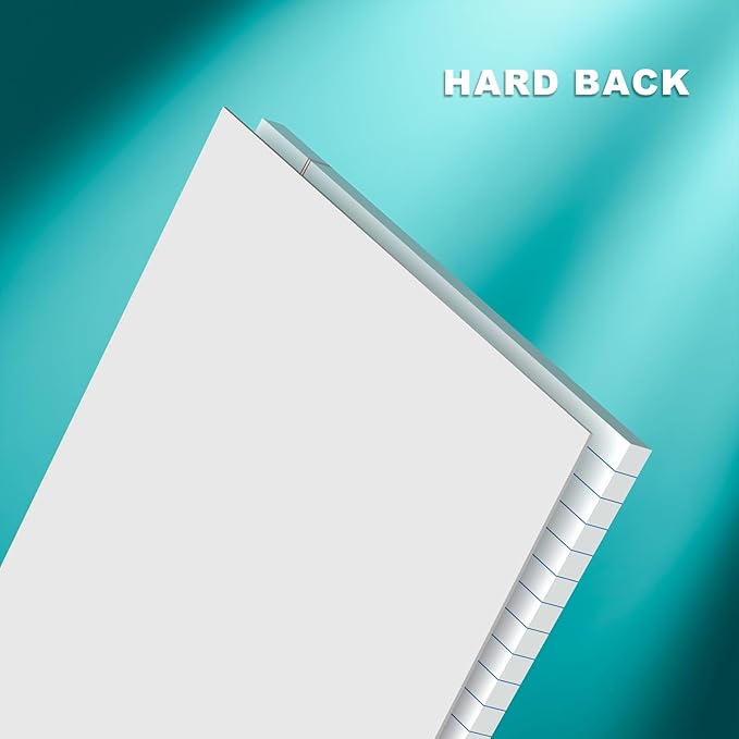 AILZFEI 300 Sheets White Legal Pads 8.5 x 11 Wide Ruled 6 Pack Notebook Paper Note Pad 50 Sheets per Notepad Perforated Writing Pad Study Back 8x11 Pads of Paper