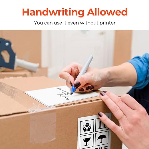 MUNBYN 4x6 Inch Direct Thermal Labels, 1000 Sheets/2 Rolls(500 Pcs per Roll), Shipping Paper for Thermal Printers, Permanent Adhesive Mailing Postage Labels for Shipping Packages