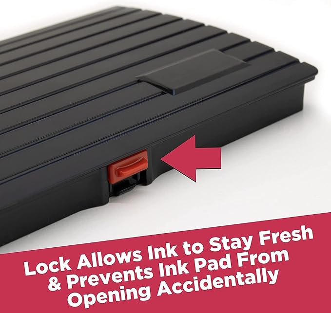 Large Premium Sky Blue Ink Stamp Pad - 5" by 7" - Quality Felt Pad