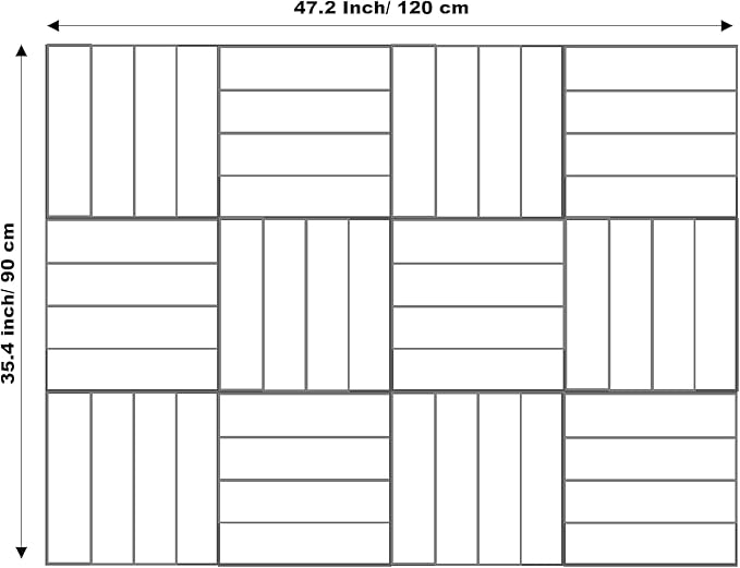 Large Cork Board Alternative - 12-Pack Felt Wall Tiles with Safe Removable Adhesive Tabs, Cork Wall Tiles Bulletin Board Home Office Essentials - Warm White