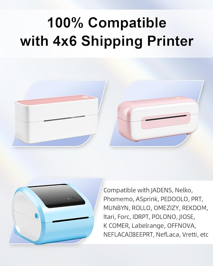 Phomemo 2.25”x1.25” Reflective Thermal Labels, Color Self-Adhesive Stickers Label, Relly Cool Thermal Printer Label for Address, Logo, Shipping, Barcodes, QR Code (500 Labels/Rolls,1 Roll