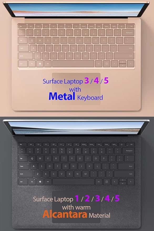 mCover Hard Case Only Compatible for 13.5" Microsoft Surface Laptop (5/4 / 3/2 / 1) with Alcantara Keyboard - Purple