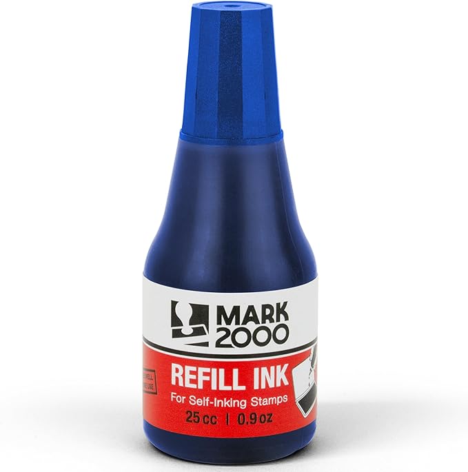 Self-Inking Refill Ink - Blue - 25cc (0.9oz)