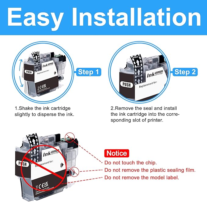 LCL Compatible Ink Cartridge Replacement for Brother LC3029 XXL LC3029BK LC3029C LC3029M LC3029Y High Yield MFC-J6535DW J6535DWXL J6935DW J5830DW J5830DWXL J5930DW (4-Pack Bk Cyan M Y)