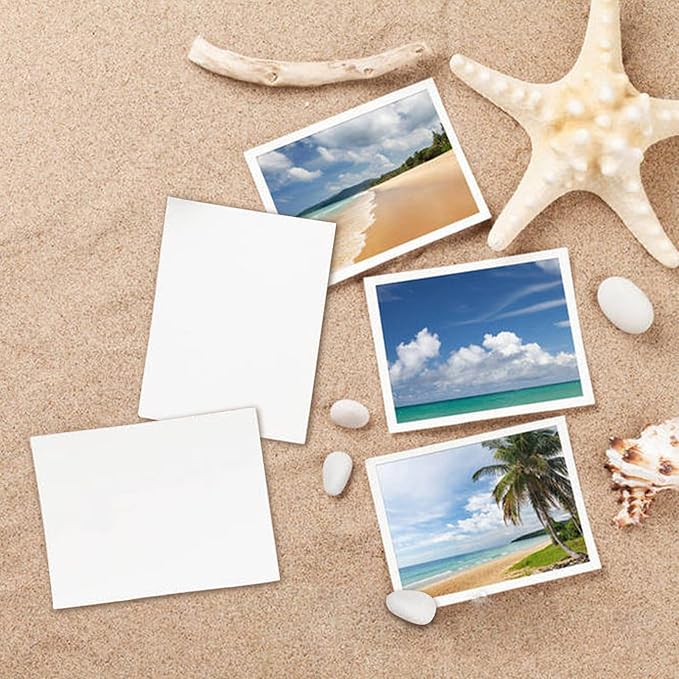 100 Pack White Blank Cardstock 5x8 Thick Paper，Goefun 80lb Flat Cards Stock Printer Paper for Invitations, Postcards, Photos, DIY Card Making