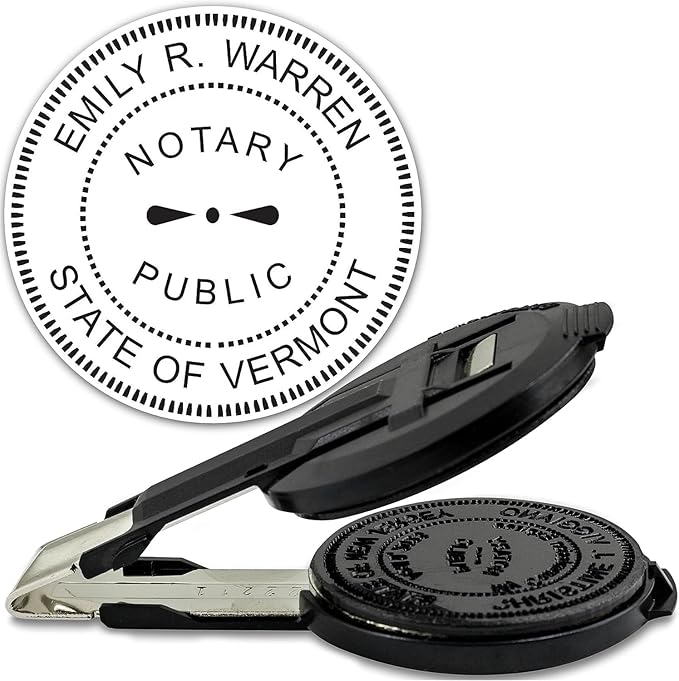 MaxMark Insert Only for Notary Seal Round Embosser for Vermont State
