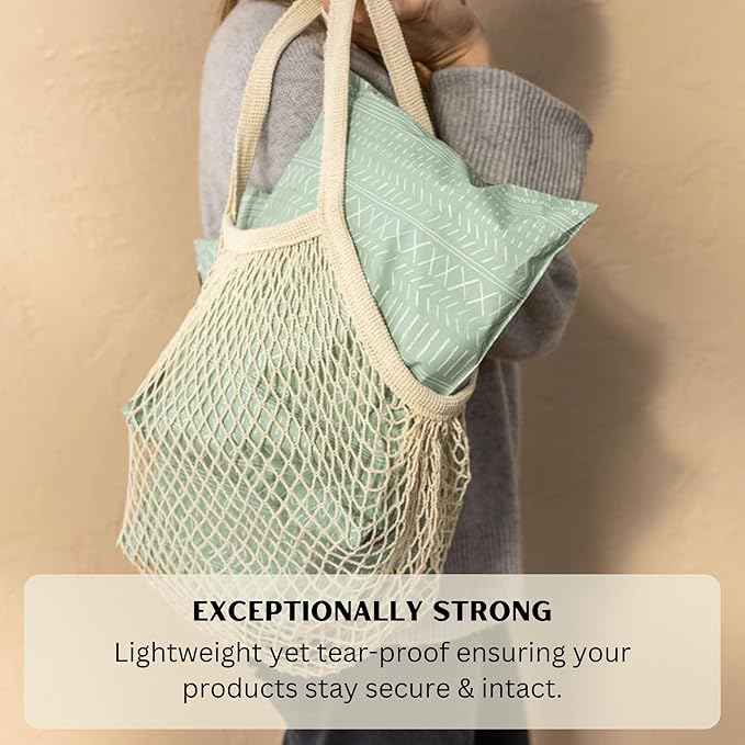 Poly Mailers 10x13 Inch 100 Pack Medium Shipping Bags Strong Thick Mailing Envelopes | Self Sealing Adhesive | Waterproof & Tear Resistant | Small Business Packaging for Clothing - Boho Sage Green