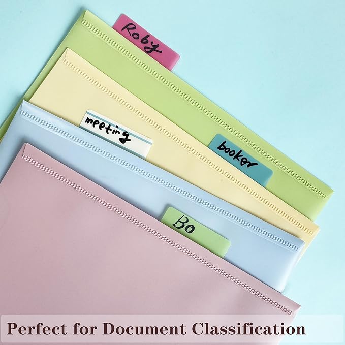 ELII 500 PCS Book Tabs 2 Inch Sticky Index Tabs, Colored Page Markers Repositionable Tags Reading Tabs Self Adhesive Tape Flags for Books, Binders, Notebook and File Folders