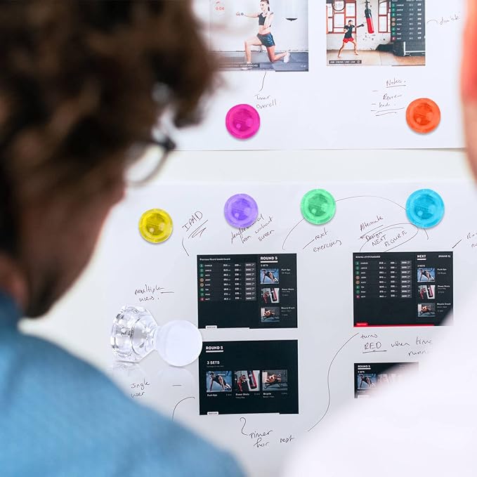 60Pcs Push Pin Magnets, Small Strong Refrigerator Magnets for Whiteboard, Funny Cute Decorative Fridge Magnet, for Locker School Classroom Calendar Kitchen Office Dry Erase Board Map Magnetic Push Pin