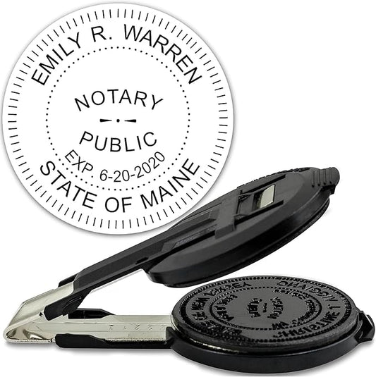 MaxMark Insert Only for Notary Seal Round Embosser for Maine State