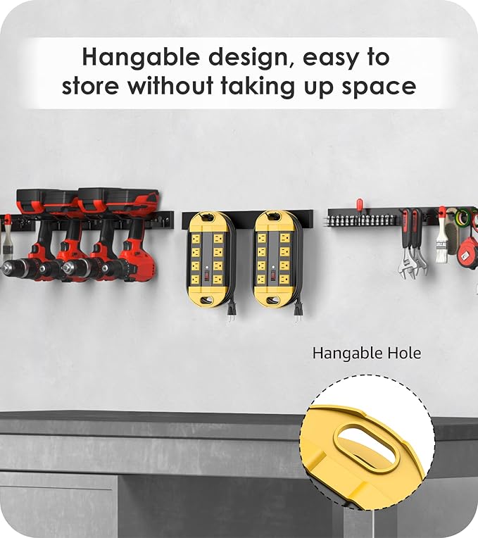 CCCEI Heavy Duty Power Strip Surge Protector, Metal 8 Outlets Power Strip for Appliance. Garage Shop Industrial Workbench 15 AMP Outlets Strip. 15FT Extension Cord, Yellow