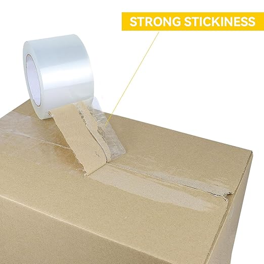 Clear Packing Tape Refills 6 Rolls, Total 660 yd., Heavy Duty Shipping Tape, Each 2 inch x 110 Yards x 2 mil Thick for Shipping, Packaging, Sealing and Moving