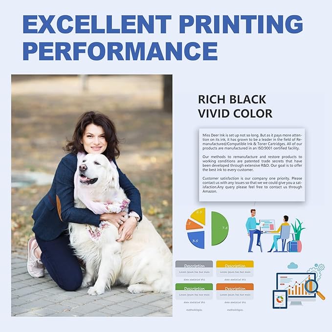 LC401XL MFC-J1010DW Ink Cartridges for Brother Printer LC401XL LC401 for MFC-J1010DW MFC-J1170DW MFC-J1012DW MFC-J1800DW MFC J1010DW - 4 Pack High Yields Black Cyan Magenta Yellow (LC401-BKCMY)