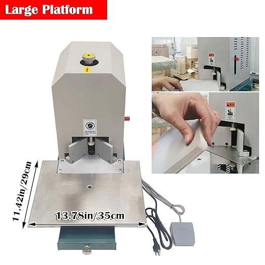 Eelectric Corner Rounder Cutter Machine, 180W Heavy Duty Paper Punch Cutter with R3 R4 R5 R6 R8 R9 R10 Seven Blades, Metal Corner Rounder Punch for Office Business Cardstock Plastic PVC