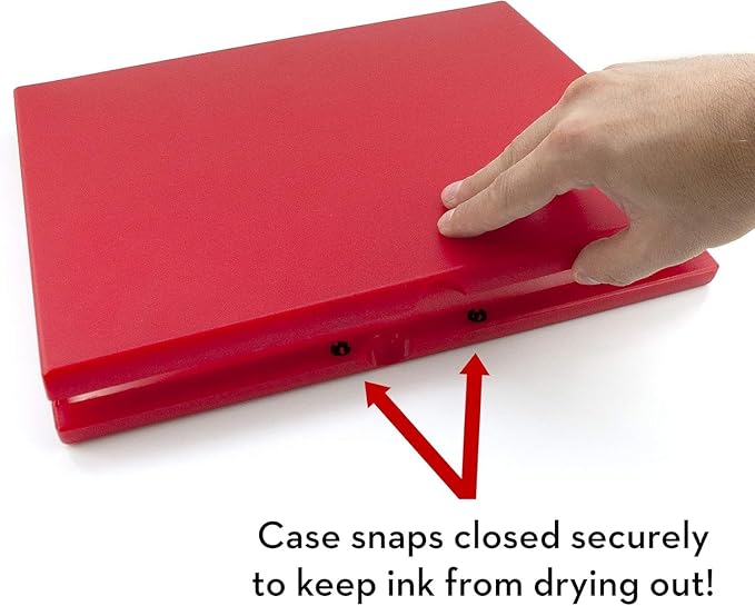 MaxMark Industrial Stamp Pad - Extra Large 9.25" x 12.25" Stamp Pad - Brown Ink