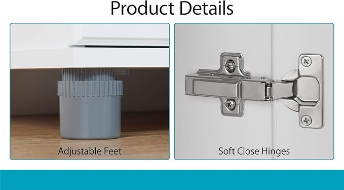SystemBuild Evolution Kendall 24" Utility Storage Cabinet - White