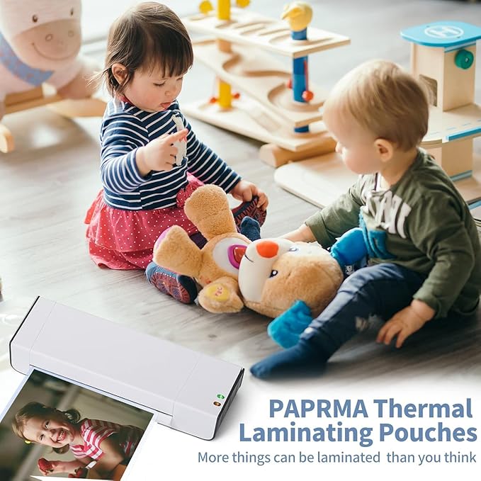 3 Mil Laminating Sheets 200 Packs, Thermal Laminating Pouches Holds 8.5" x 11" Sheets, Clear Laminator Plastic Paper 9 x 11.5 Inches - Rounded Corner Letter Size