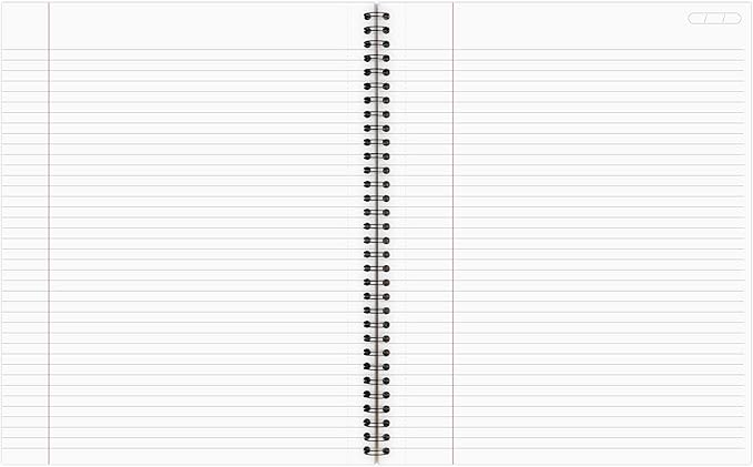 Cambridge Limited Business Notebook, Legal Ruled Paper, 8-1/4" x 11", 80 Sheets, Flexible Soft Touch Cover, Wirebound, Gray (06062)