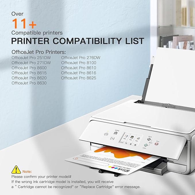 E-Z Ink Compatible Ink Cartridge Replacement for HP 950XL 951XL 950 XL 951 XL for OfficeJet Pro 8610 8600 8615 8620 8625 8100 276dw 251dw (3 Black, 2 Cyan, 2 Magenta, 2 Yellow),9 Combo Pack