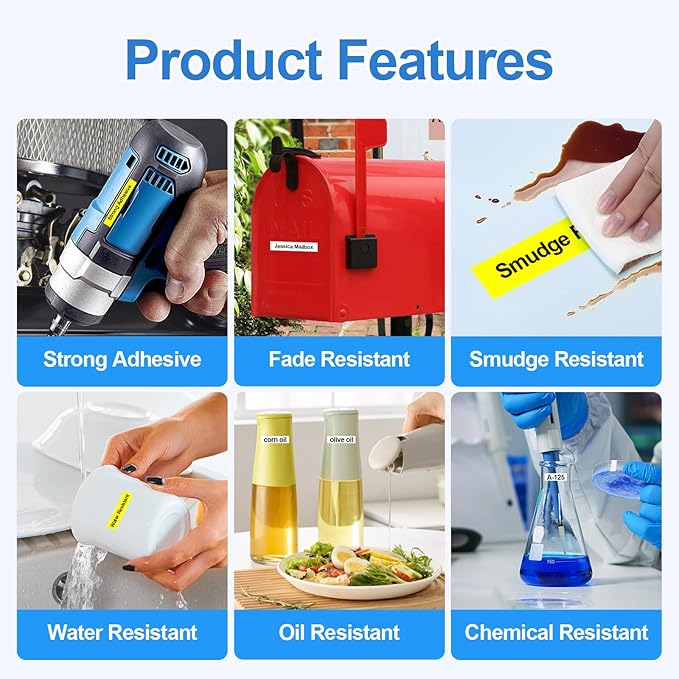 Label Orison 4PK Compatible with Brother P Touch Label Tape TZ Tape TZe-231 TZ231 TZe231 TZo231 1/2 inch Black on White Standard Laminated 12mm 0.47 Tapes