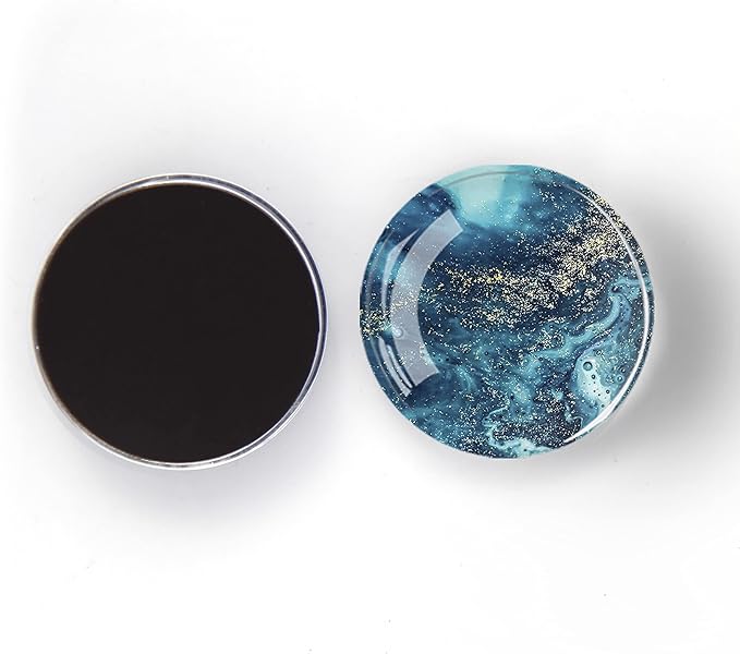 12Pcs Glass Strong Magnetic Refrigerator Magnet Fridge Sticker,Marble Crystal Fridge Magnets Decoration for Crafts,Strong Fridge Magnets for Kitchen, School,Office Whiteboard, Cabinet and Dishwasher