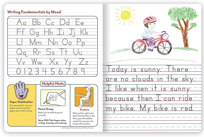 Mead Primary Composition Book, Ruled, Grades K-2, 100 Sheets, 7-1/2" x 9-3/4", 12 Pack (610054-ECM)