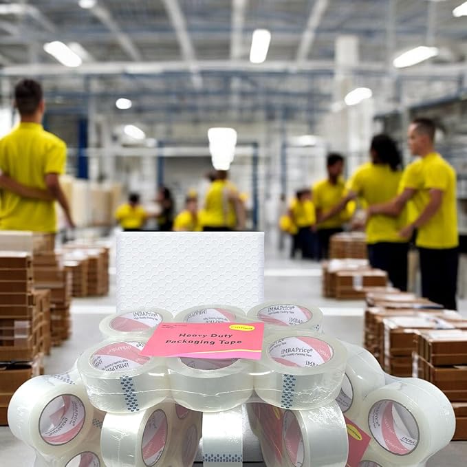 iMBAPrice 2 Inches Clear Packing Tape, 36 Rolls x 110 Yards Storage Box Sealing Packaging Tape Refill for Packaging and Shipping,Total 3960 Yards