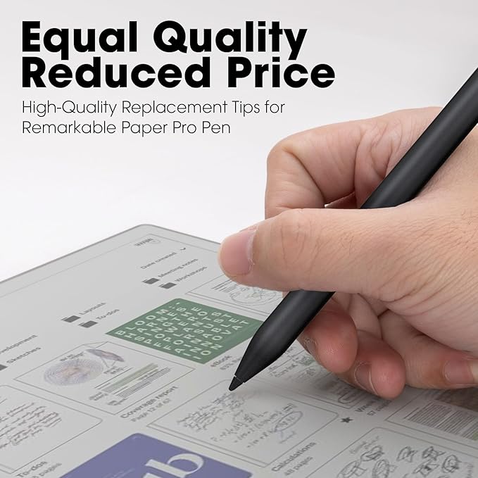 12 Pcs Marker Pen Tips for Remarkable Paper Pro nips with Removal Tool, Durable Stylus Pen Replacement Nibs Marker Pen for Precise Writing & Sketching