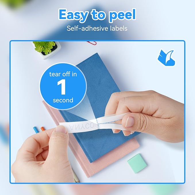 10 PK 12mm Label Maker Tape Compatible with Brother Label Maker Tape 12mm 0.47 White, Replace for Brother P Touch Label Tape 1/2 inch,Work for P-Touch PT-D210 PT-H110 PT-D220 PT-D400