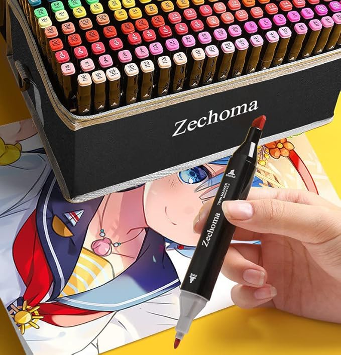 262 Colors Alcohol Markers Artist Drawing Art Dual Tip Markers Perfect for Kids Boys Girls Students Adult