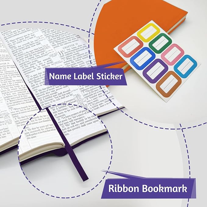 KICNIC Jumbo Book Covers 7 Pack, 9x11 Inch Stretchable Book Sox Suitable for Most Hardcover Books, Up to 10 Inch x 12.5 Inch, Washable and Reusable Protective Textbook Covers with Label Sticker