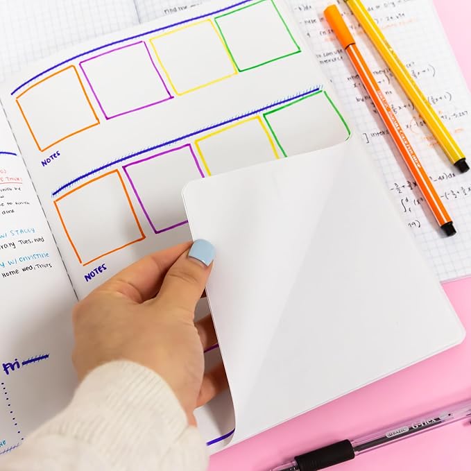 BAZIC Composition Book Blue Marble Unruled Ruled 100 Sheet Notebook, Blank Page Journal Comp Notebooks for School, 6-Pack