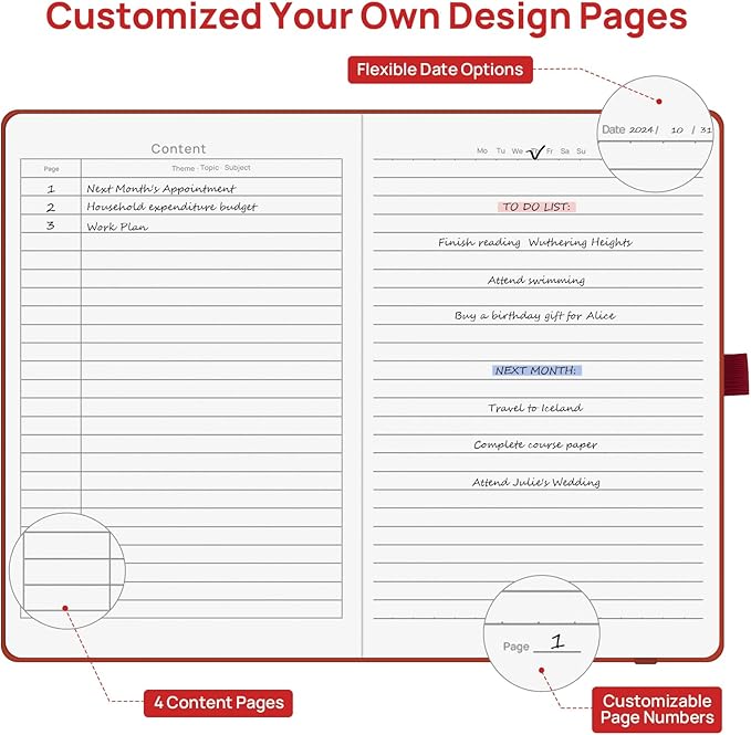 Lined Journal Notebooks for Work, Travel, College, A5 Size 100 GSM Thick Paper, Classic Ruled Journaling Notebook, Hardcover Notepad for Writing 160 Pages, 5.5 x 8.3 inch, Royal Blue