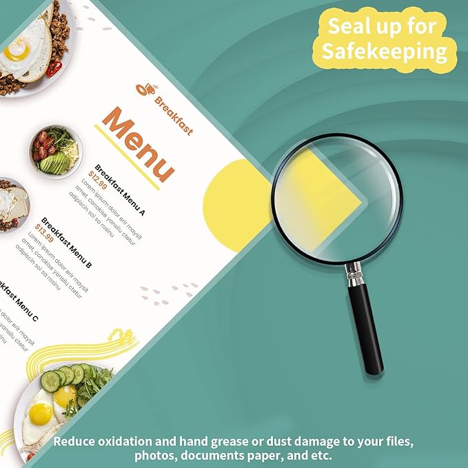 3 Mil Laminating Sheets 1500 Packs, Thermal Laminating Pouches Holds 8.5" x 11" Sheets, Clear Laminator Plastic Paper 9 x 11.5 Inches - Rounded Corner Letter Size