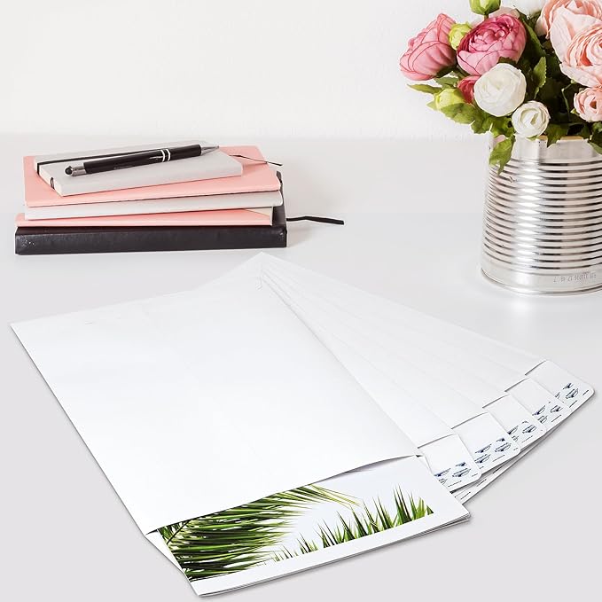 ValBox 9x12 Self Seal Catalog Envelopes 250 Packs White Envelopes with Peel and Seal Flap for Mailing, Organizing and Storage