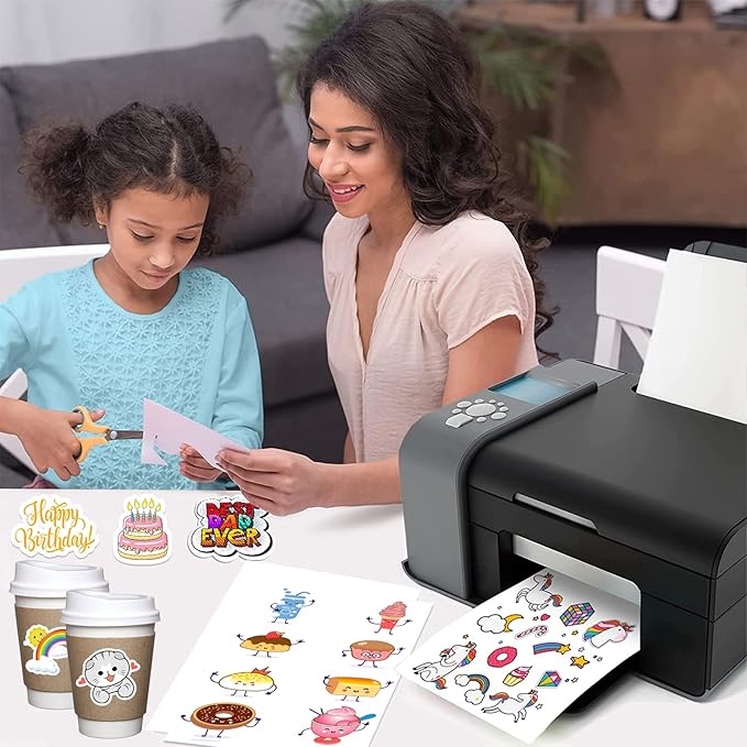 8.5" x 5.5" Half Page Self Adhesive Shipping Label, Compatible Laser & Inkjet Printers, White, 2 Labels Per Sheet(4000 Sheet Total 8000 Labels)