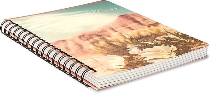 Compendium Spiral Notebook - You are here. Now, everything is possible. — A Designer Spiral Notebook with 192 Lined Pages, College Ruled, 7.5”W x 9.25”H