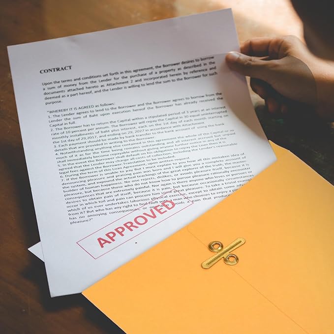 Teling 50 Pcs 5 x 7.5 Manilla Envelopes Clasp Kraft Catalog with Closure for Storing Mailing 28 lb Kraft Envelope Paper for Office Document School Business Home