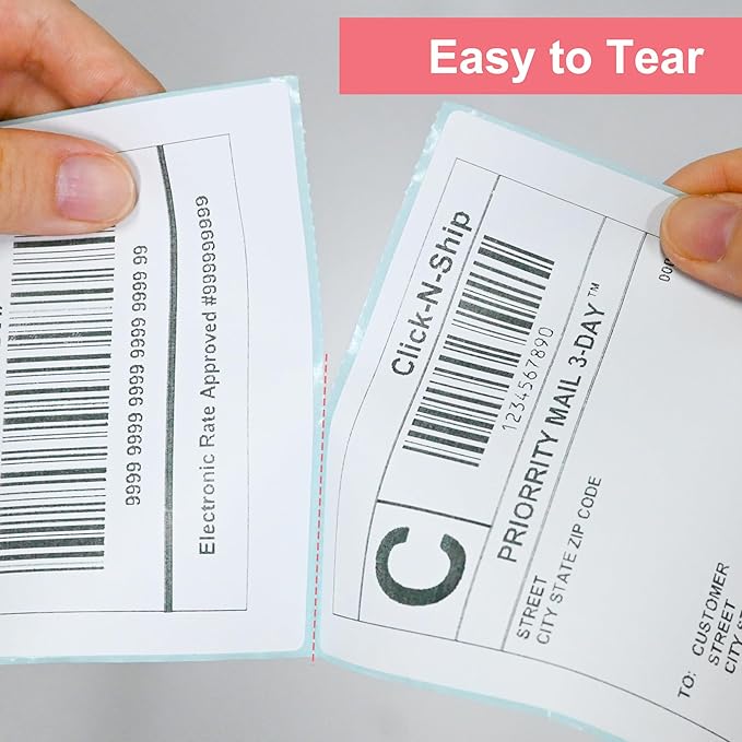 L LIKED Thermal Direct 4"X6" Shipping Label with Perforated Rolls of 150 Labels Great Use for Postage, Mailing & Shipping Labels -1 Rolls