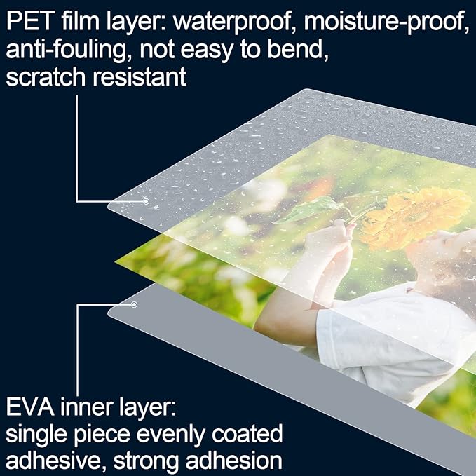 HERKKA 400 Pack Laminating Sheets, Holds 8.5 x 11 Inch Sheets, 3 Mil Clear Thermal Laminating Pouches 9 x 11.5 Inch Lamination Sheet Paper for Laminator, Round Corner Letter Size