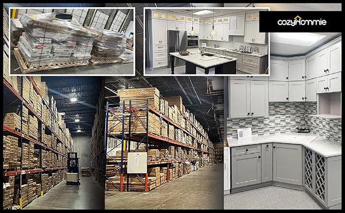 Shaker Style White RTA Base Drawer Cabinet by Solid Wood for Kitchen, Bathroom, Bedroom or Office with 3 Drawers and Soft Close(30" W x 24" Depth x 34-1/2" H)