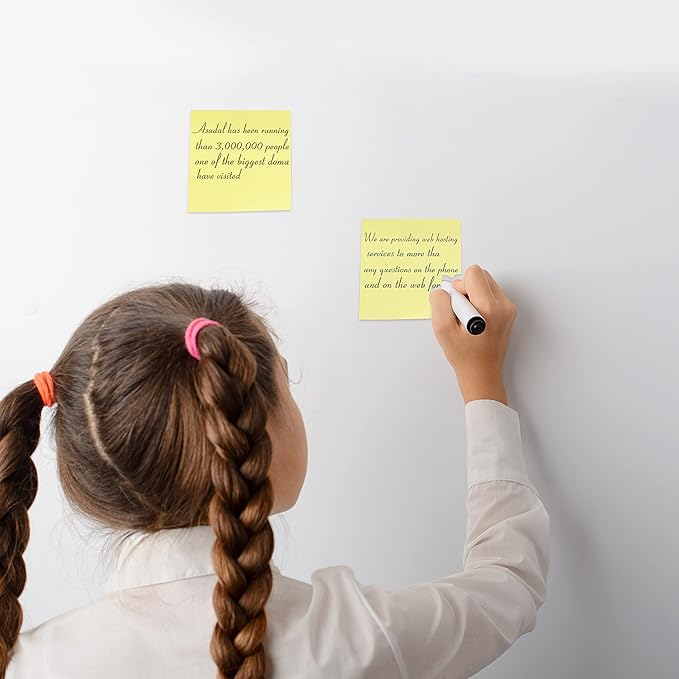 Mr. Pen- Sticky Notes, 3"x3", 12 Pads, Pastel Yellow Colors, Self-Stick Pads, Aesthetic, Colorful, Bulk