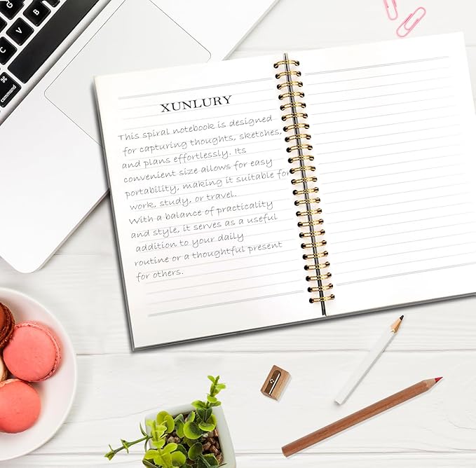 XUNLURY Equality Boho Rainbow Notebook, Diversity and Inclusion Journal, Positive Affirmation Journal, LGBTQ Rainbow Pride Hardcover Spiral Notebook, 5.5x8.3 Inch