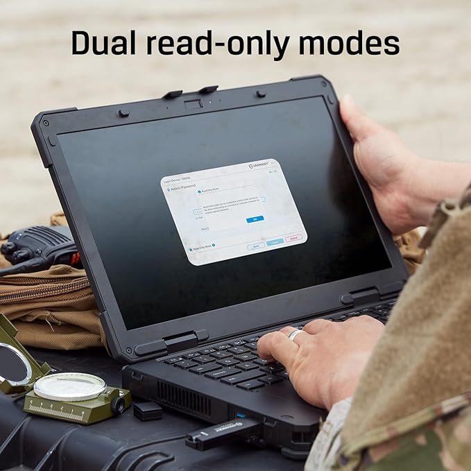 Kingston Ironkey D500S 64GB Encrypted Flash Drive | Dual Hidden Partition | FIPS 140-3 Level 3 | XTS-AES 256-bit | BadUSB and Brute Force Protection | Multi-Pin Option | IKD500S/64GB