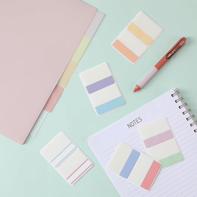 Mr. Pen- Sticky Index Tabs, 500 Pcs, 21 Sets, Colorful Sticky Tabs for Notebooks, Page Markers, Page Tabs for Binders, Page Tabs Sticky Tabs for Books, Notebook Tabs, Back to School Supplies