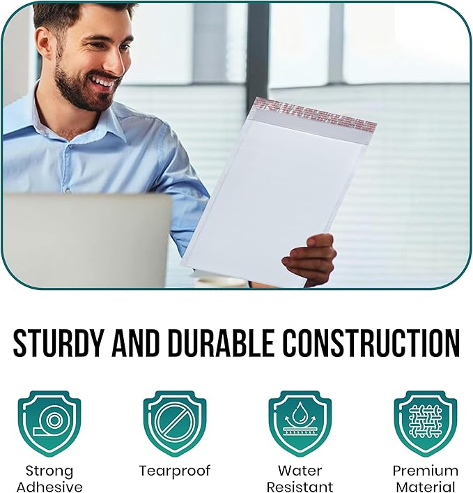 Levex - #7 14.25" x 20" [5 Pack] Poly Bubble Mailers, Padded Envelope Mailers, Packing Envelope & Mailing Bags for Shipping